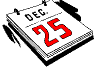 Biały kalendarz 25 grudnia